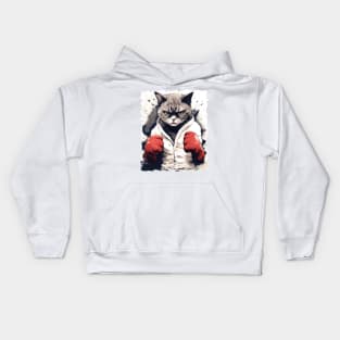 Boxer Cat Kids Hoodie